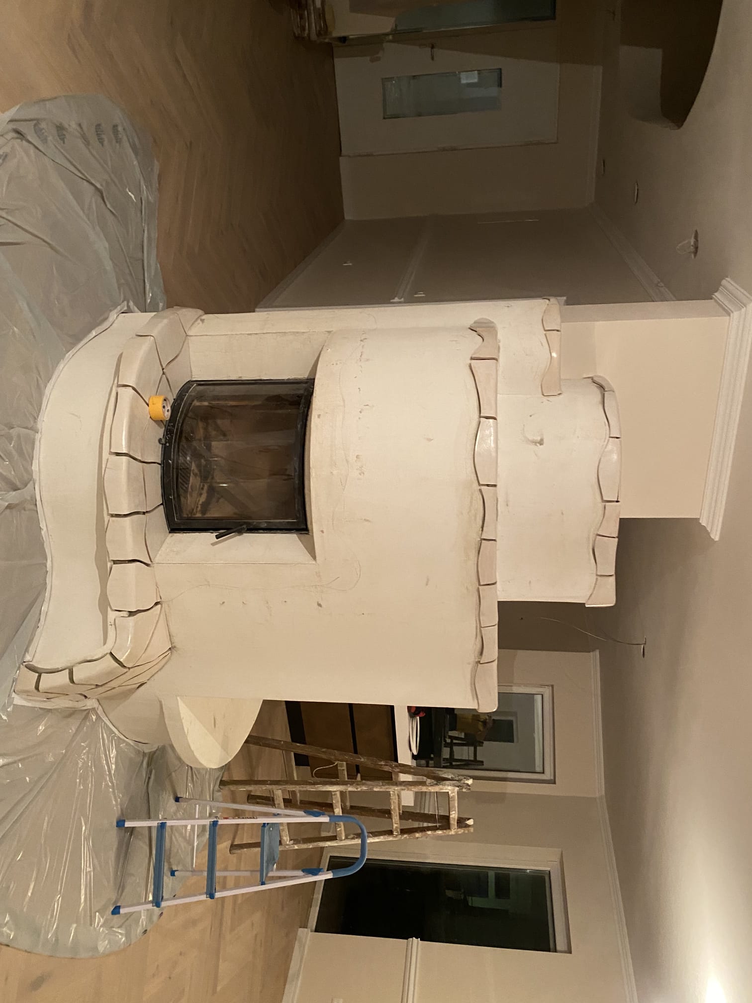 Kamineinsatz montiert