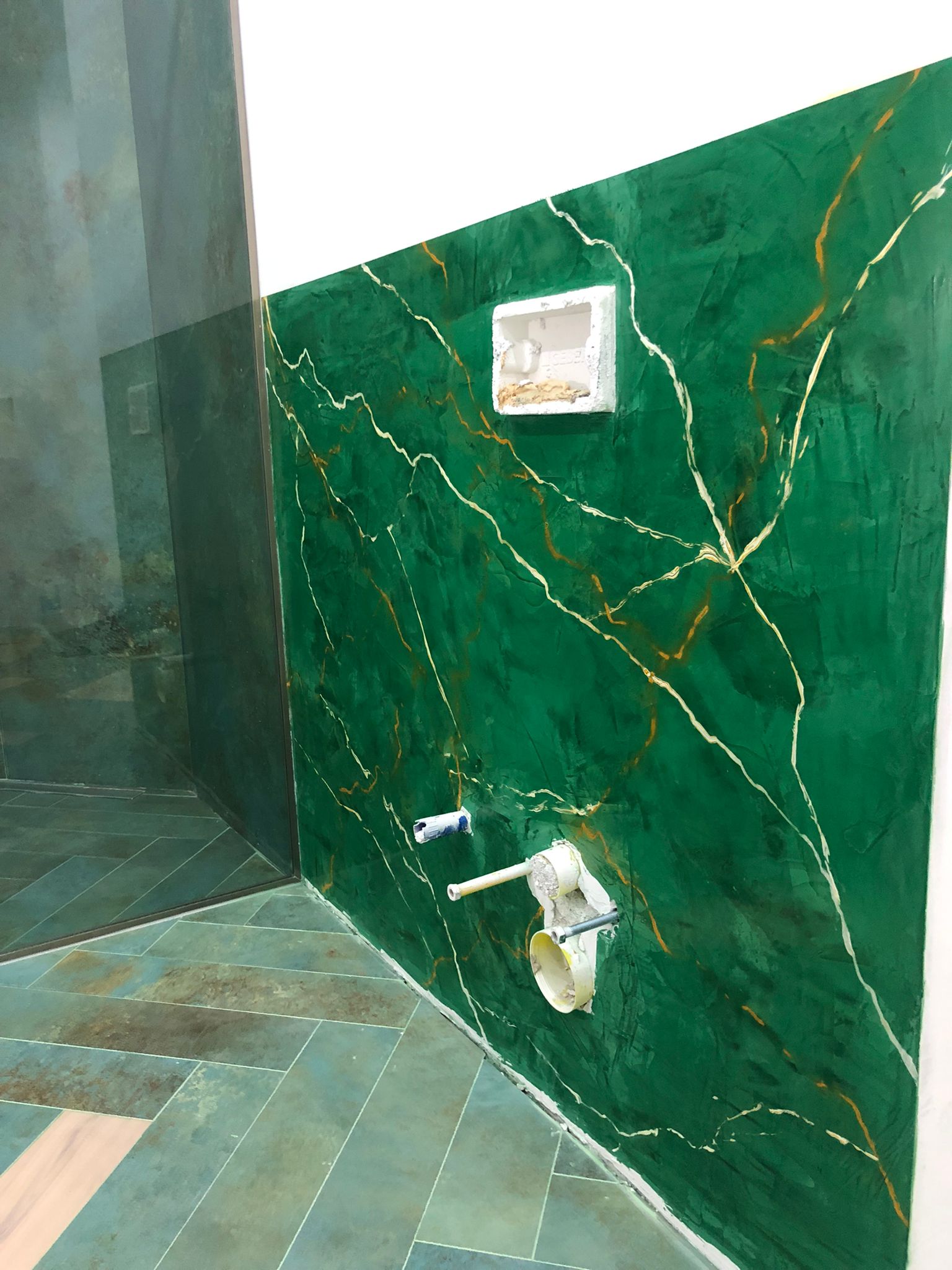 Wandgestaltung Epoxy