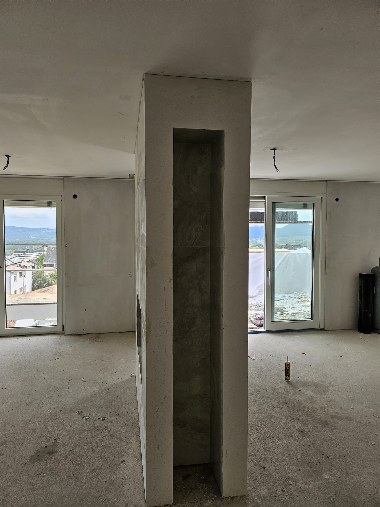 Designer-Kamin Stahl